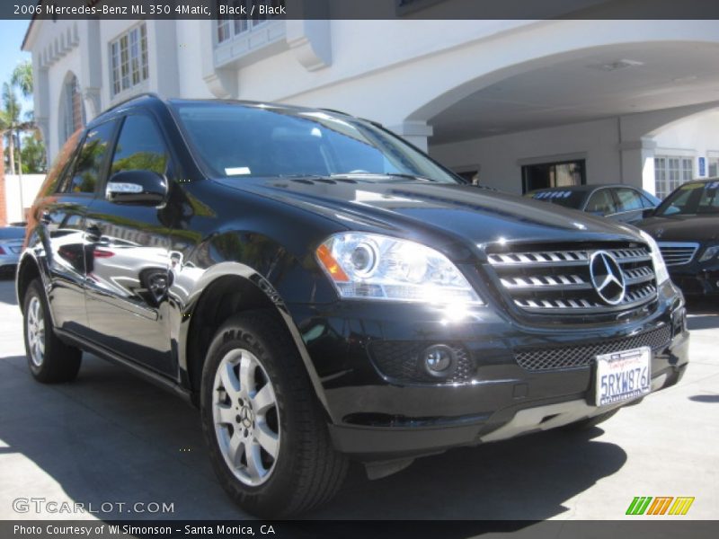 Black / Black 2006 Mercedes-Benz ML 350 4Matic