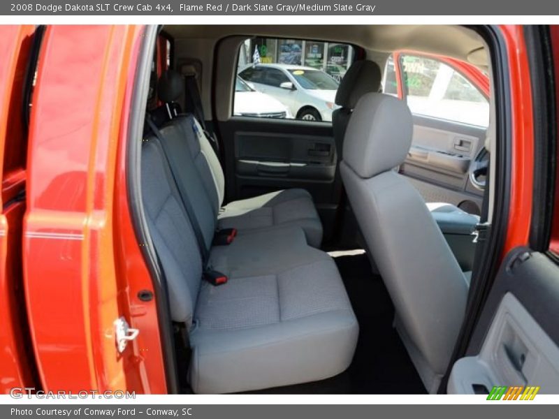 Flame Red / Dark Slate Gray/Medium Slate Gray 2008 Dodge Dakota SLT Crew Cab 4x4