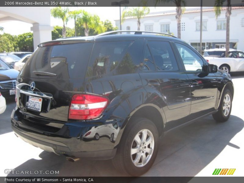 Black / Black 2006 Mercedes-Benz ML 350 4Matic