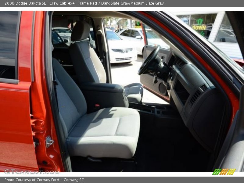 Flame Red / Dark Slate Gray/Medium Slate Gray 2008 Dodge Dakota SLT Crew Cab 4x4