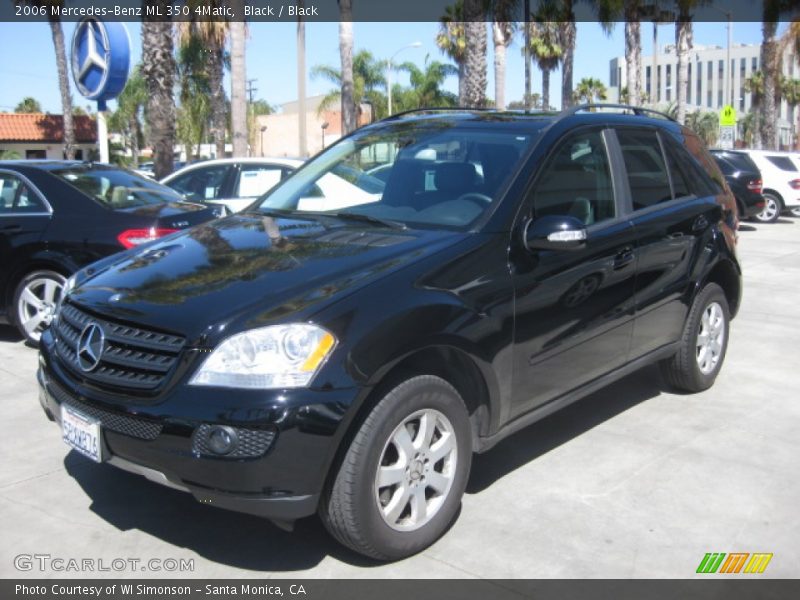 Black / Black 2006 Mercedes-Benz ML 350 4Matic