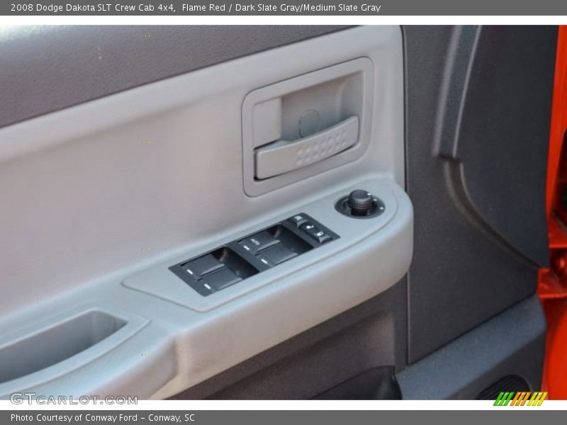 Flame Red / Dark Slate Gray/Medium Slate Gray 2008 Dodge Dakota SLT Crew Cab 4x4