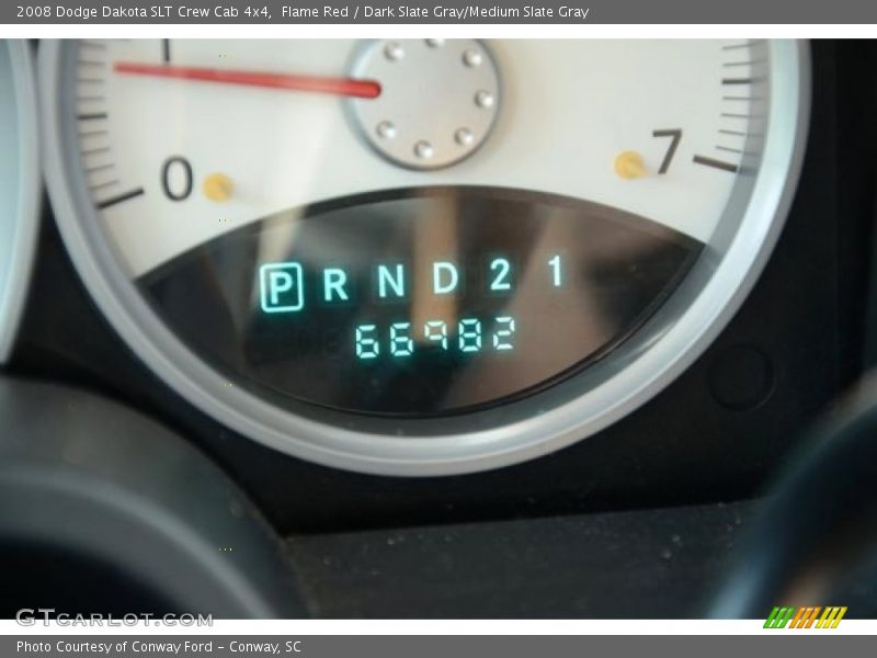 Flame Red / Dark Slate Gray/Medium Slate Gray 2008 Dodge Dakota SLT Crew Cab 4x4