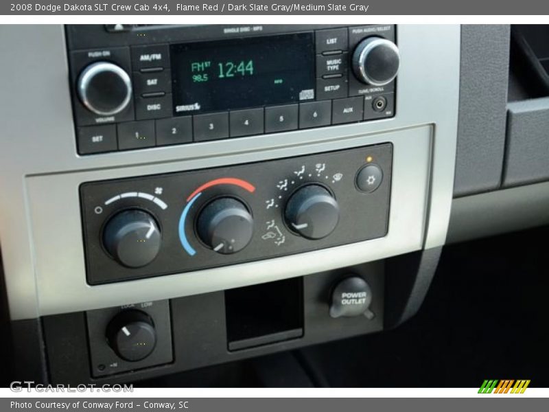 Flame Red / Dark Slate Gray/Medium Slate Gray 2008 Dodge Dakota SLT Crew Cab 4x4