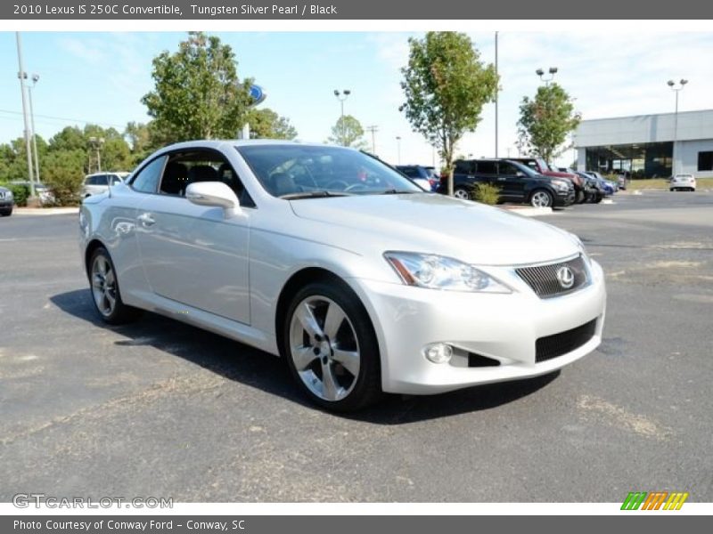 Tungsten Silver Pearl / Black 2010 Lexus IS 250C Convertible