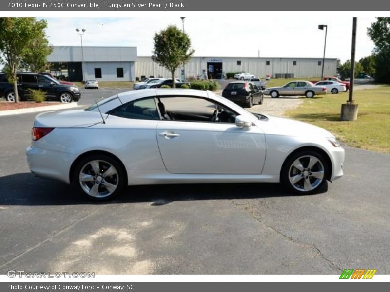 Tungsten Silver Pearl / Black 2010 Lexus IS 250C Convertible