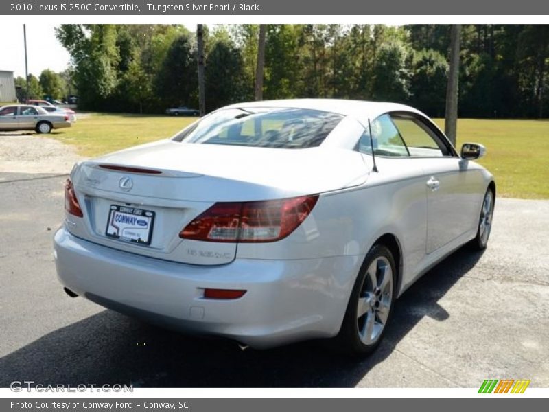 Tungsten Silver Pearl / Black 2010 Lexus IS 250C Convertible