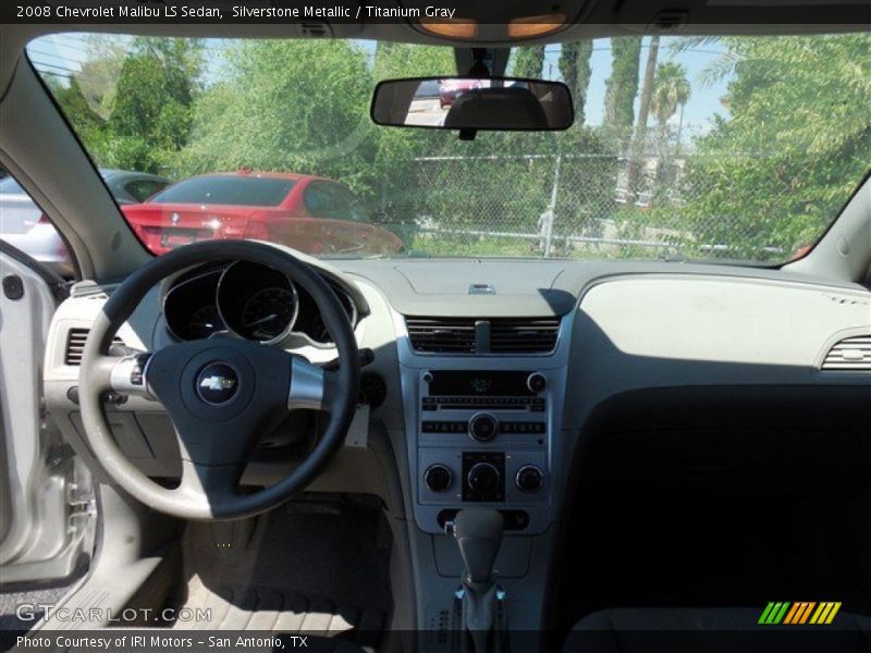 Silverstone Metallic / Titanium Gray 2008 Chevrolet Malibu LS Sedan