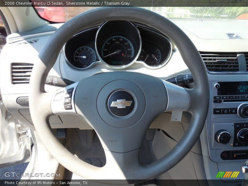 Silverstone Metallic / Titanium Gray 2008 Chevrolet Malibu LS Sedan