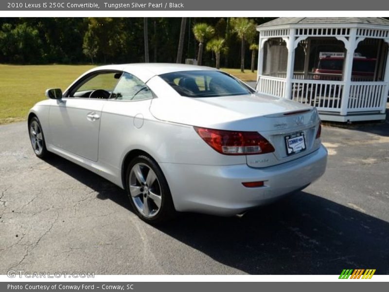 Tungsten Silver Pearl / Black 2010 Lexus IS 250C Convertible
