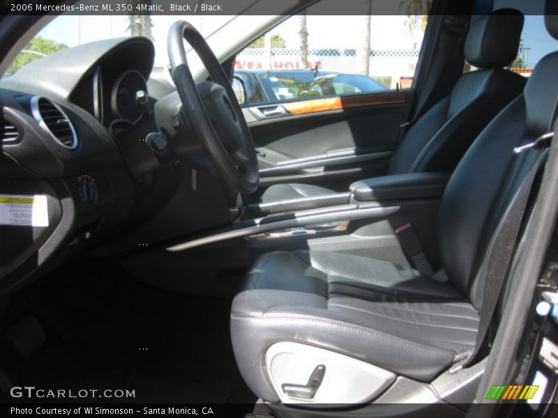 Black / Black 2006 Mercedes-Benz ML 350 4Matic