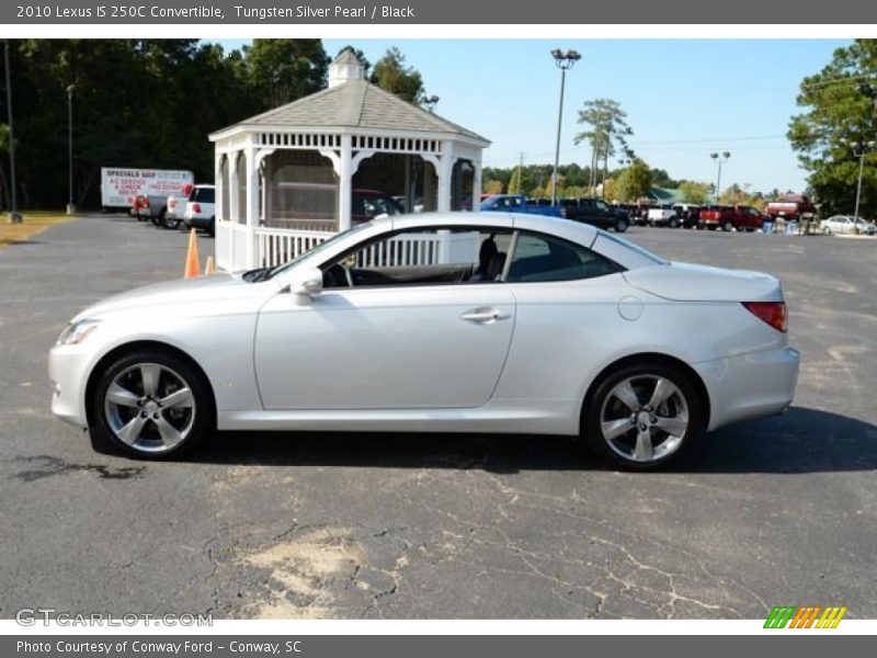 Tungsten Silver Pearl / Black 2010 Lexus IS 250C Convertible