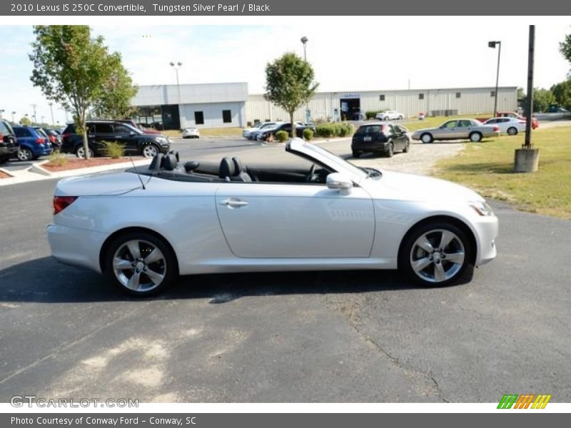 Tungsten Silver Pearl / Black 2010 Lexus IS 250C Convertible