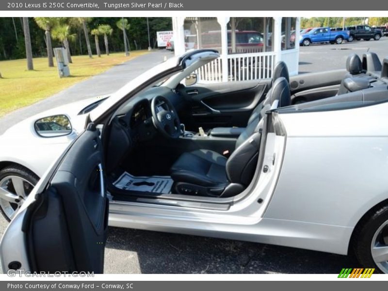 Tungsten Silver Pearl / Black 2010 Lexus IS 250C Convertible
