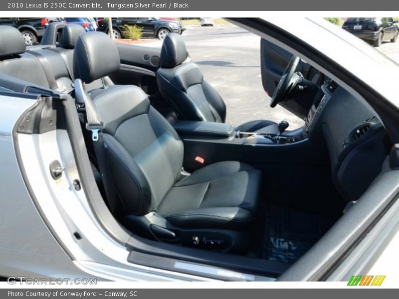 Tungsten Silver Pearl / Black 2010 Lexus IS 250C Convertible