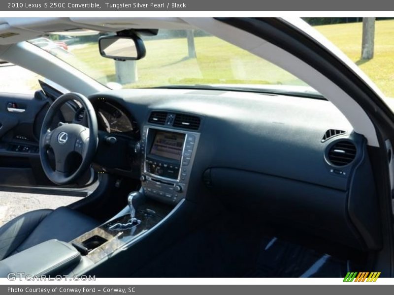 Tungsten Silver Pearl / Black 2010 Lexus IS 250C Convertible