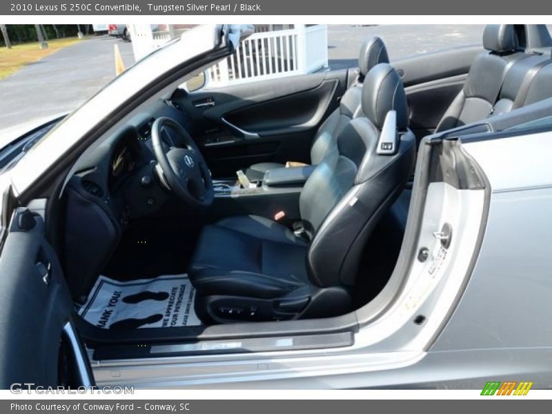 Tungsten Silver Pearl / Black 2010 Lexus IS 250C Convertible