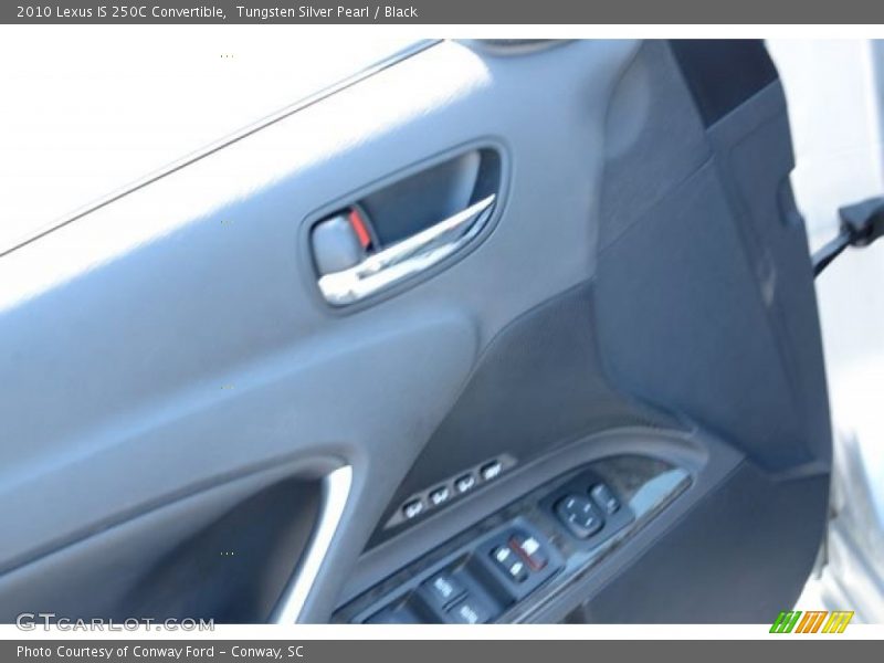 Tungsten Silver Pearl / Black 2010 Lexus IS 250C Convertible