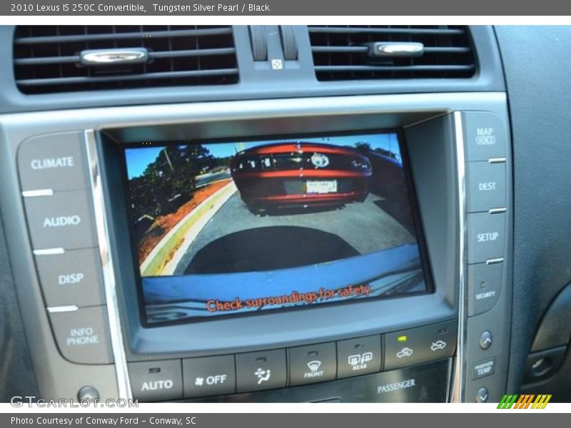 Tungsten Silver Pearl / Black 2010 Lexus IS 250C Convertible