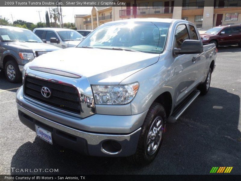 Silver Sky Metallic / Graphite Gray 2009 Toyota Tundra Double Cab