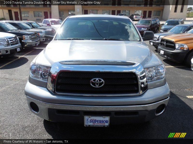 Silver Sky Metallic / Graphite Gray 2009 Toyota Tundra Double Cab