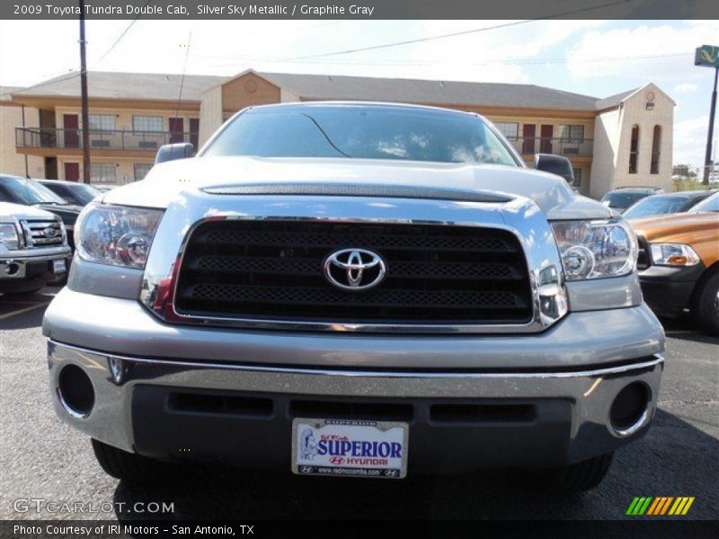 Silver Sky Metallic / Graphite Gray 2009 Toyota Tundra Double Cab