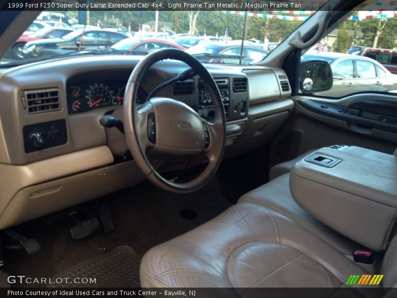Light Prairie Tan Metallic / Medium Prairie Tan 1999 Ford F250 Super Duty Lariat Extended Cab 4x4