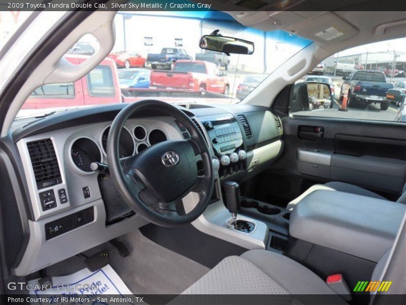 Silver Sky Metallic / Graphite Gray 2009 Toyota Tundra Double Cab