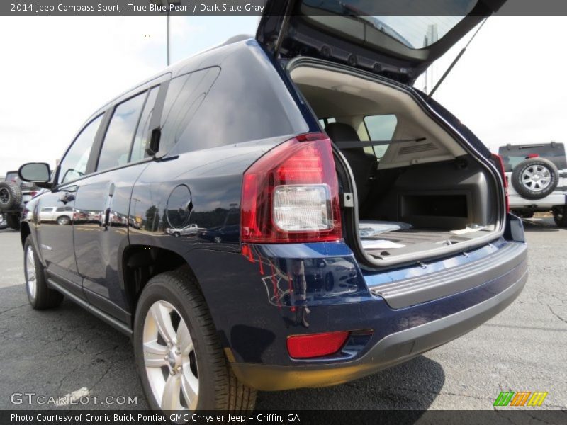 True Blue Pearl / Dark Slate Gray 2014 Jeep Compass Sport