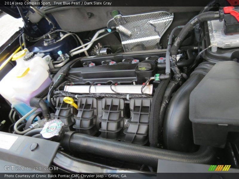 True Blue Pearl / Dark Slate Gray 2014 Jeep Compass Sport