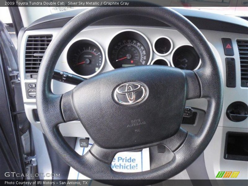 Silver Sky Metallic / Graphite Gray 2009 Toyota Tundra Double Cab