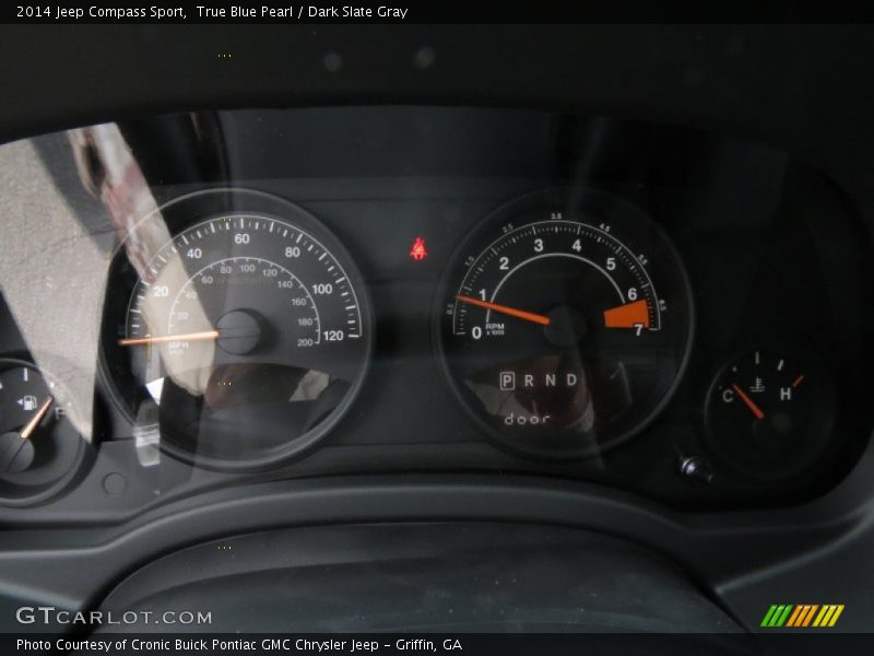 True Blue Pearl / Dark Slate Gray 2014 Jeep Compass Sport