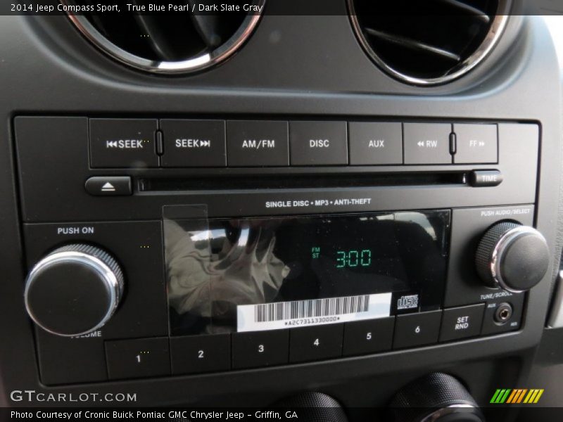 True Blue Pearl / Dark Slate Gray 2014 Jeep Compass Sport
