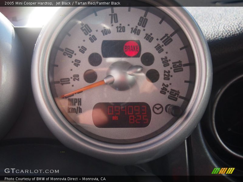 Jet Black / Tartan Red/Panther Black 2005 Mini Cooper Hardtop