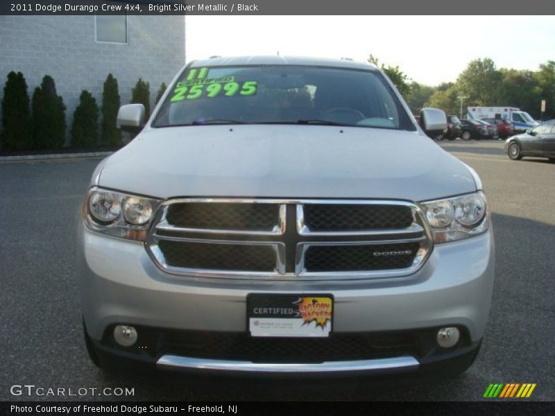 Bright Silver Metallic / Black 2011 Dodge Durango Crew 4x4