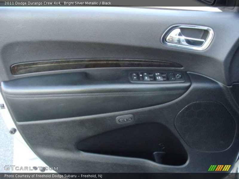 Bright Silver Metallic / Black 2011 Dodge Durango Crew 4x4