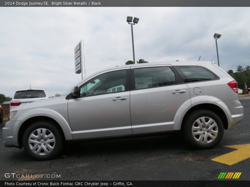 Bright Silver Metallic / Black 2014 Dodge Journey SE