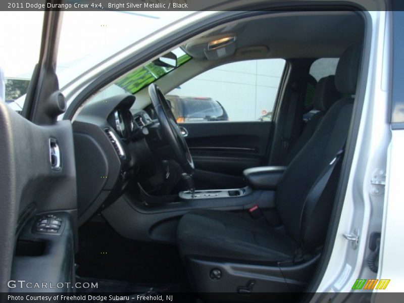 Bright Silver Metallic / Black 2011 Dodge Durango Crew 4x4