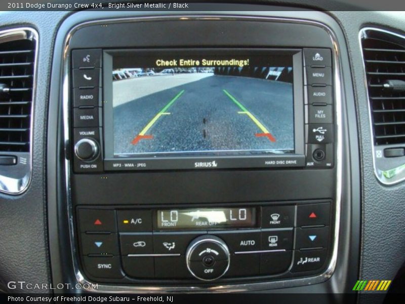 Bright Silver Metallic / Black 2011 Dodge Durango Crew 4x4