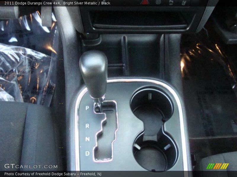 Bright Silver Metallic / Black 2011 Dodge Durango Crew 4x4
