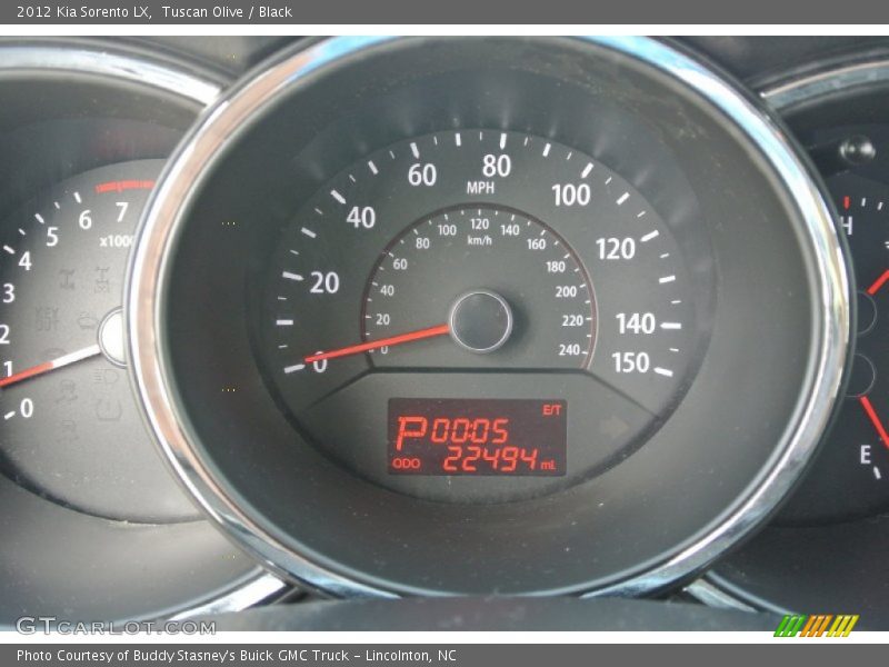 Tuscan Olive / Black 2012 Kia Sorento LX
