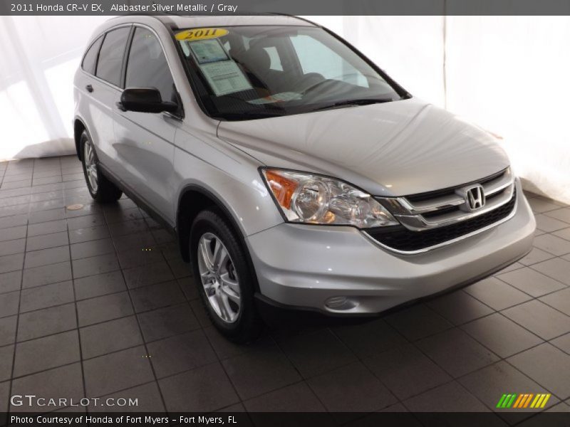 Alabaster Silver Metallic / Gray 2011 Honda CR-V EX