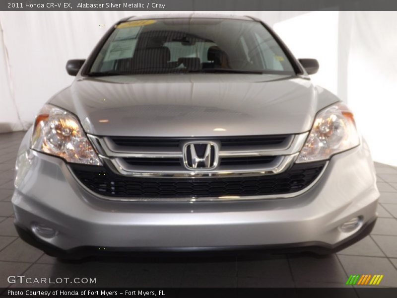 Alabaster Silver Metallic / Gray 2011 Honda CR-V EX