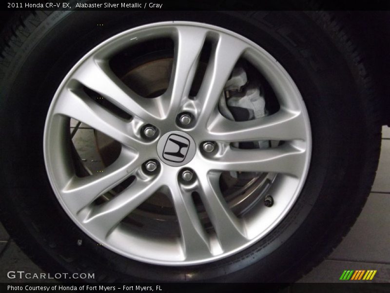 Alabaster Silver Metallic / Gray 2011 Honda CR-V EX