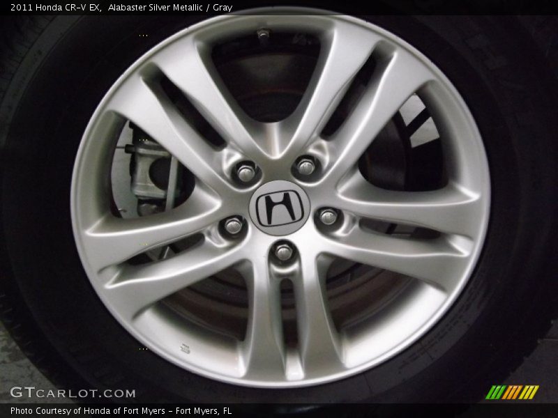 Alabaster Silver Metallic / Gray 2011 Honda CR-V EX