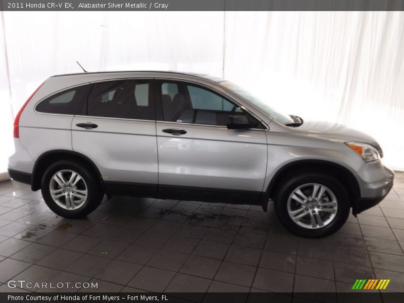 Alabaster Silver Metallic / Gray 2011 Honda CR-V EX