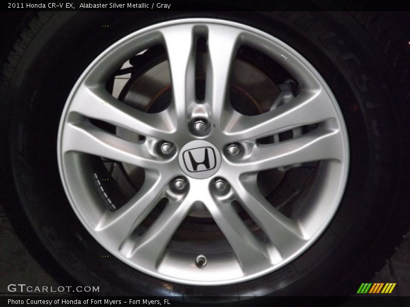 Alabaster Silver Metallic / Gray 2011 Honda CR-V EX