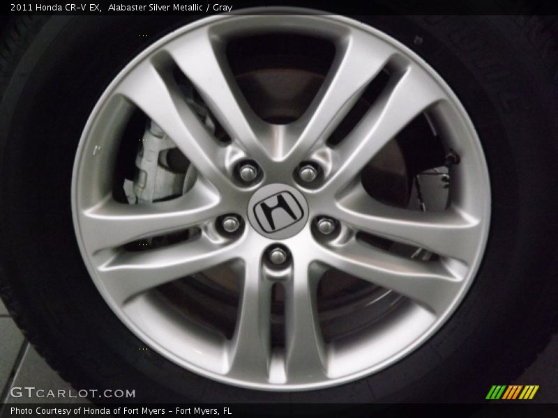 Alabaster Silver Metallic / Gray 2011 Honda CR-V EX