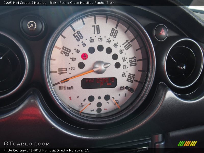 British Racing Green Metallic / Panther Black 2005 Mini Cooper S Hardtop