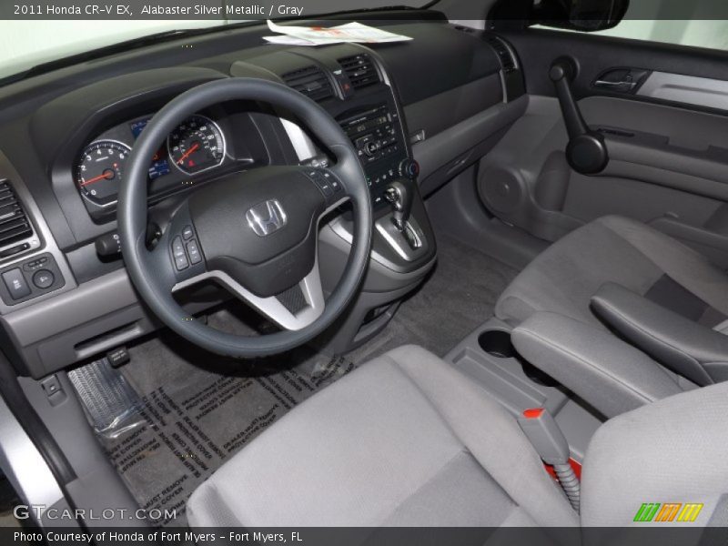 Alabaster Silver Metallic / Gray 2011 Honda CR-V EX